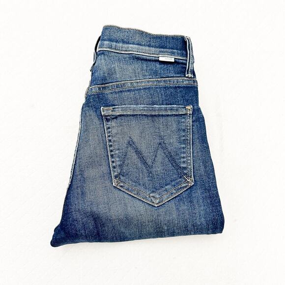 Mother The Swooner Rascal Ankle Don't Mind Me Dark Wash Denim Jeans Size 26 - Picture 1 of 10